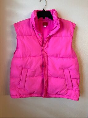 Wondershop Bright Pink Quilted Puffer Vest M